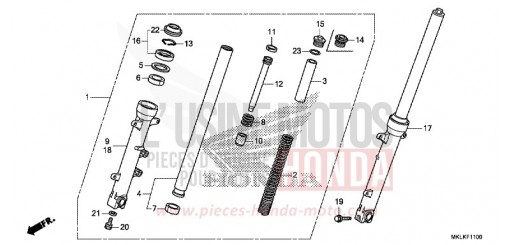 FORCELLA ANTERIORE NC750SAK di 2019